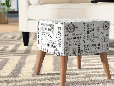 Himrod Square Standard Ottoman 3D model