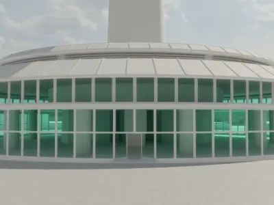 Airport Tower 3D model