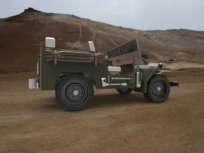 military car 3D model