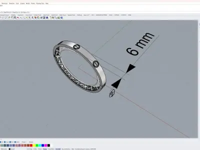 6 mm bracelets 3D print model