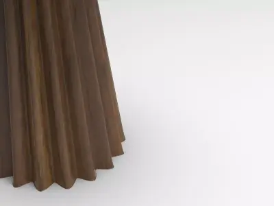 Moony Stool Low-poly 3D model