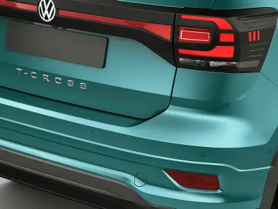 VW T-cross 2019 3D model