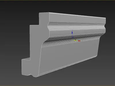 Cornice Moulding Low-poly 3D model