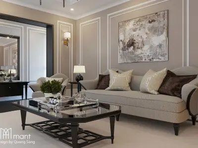 Livingroom Art Decor Low-poly 3D model