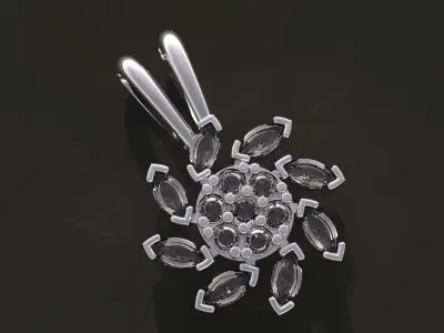 BEUTIFULL MARQUISE PENDANT 3D print model