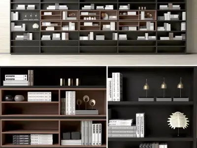 bookcase bookcases for living room 3D model