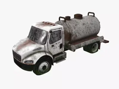 Old Truck 04 Low-poly 3D model