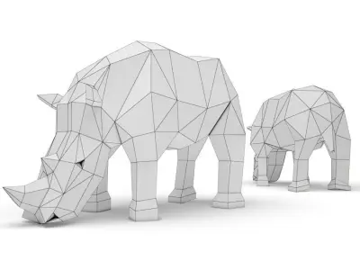 Sculpture Smalls Animals Marokka 3D model