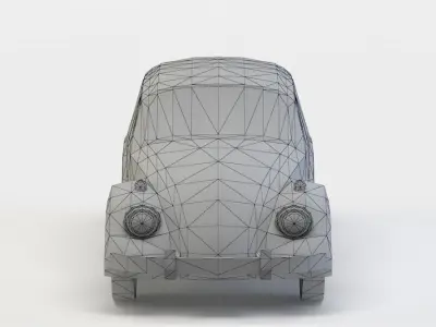 Car bug Low-poly 3D model