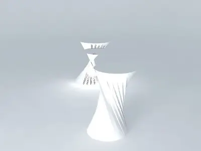 Crazy pillars Free 3D model