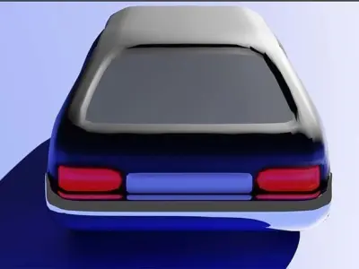 Lowpoly car 3D model Low-poly 3D model