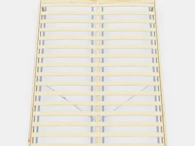 NEIDEN Bed frame 7 Low-poly 3D model