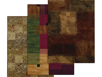 Rug Set 1211 3D model