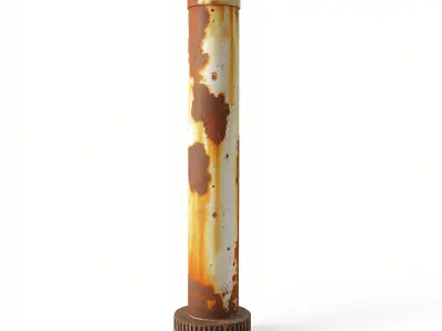 Rusty Pipe Model Pack with Detailed Textures Low-poly 3D model