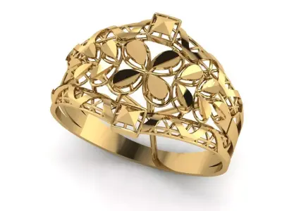 Rings 3D print model 4