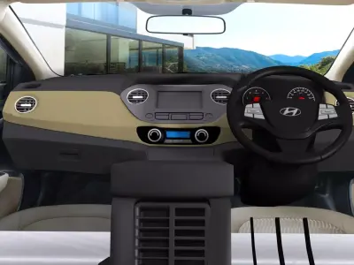 Car Intirior Low-poly 3D model