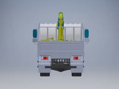Truck mount Crane  3D model