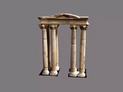 Ancient Greek Ruins Corinthian Columns   3D model