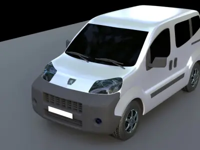 Peugeot Bipper PBR 3D model