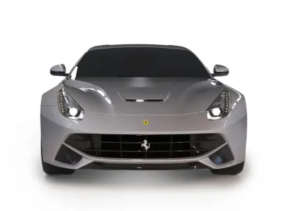 Ferrari f12 berlinetta car 3d model Low-poly 3D model