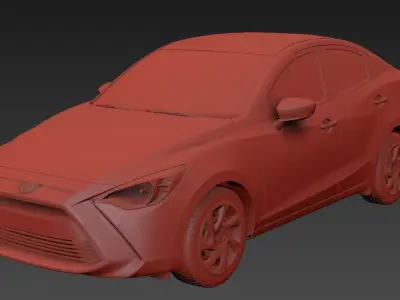 Toyota Yaris sedan 2016 3D model