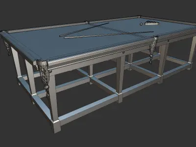 Billiard Table Low-poly 3D model