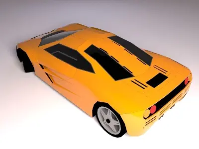 McLaren F1 1993 Low-poly 3D model
