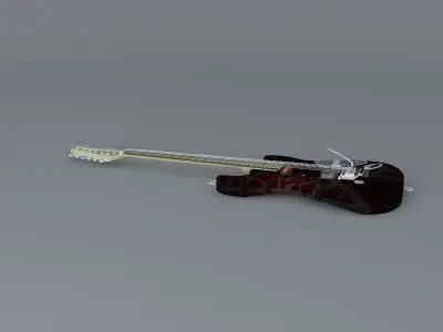 Eddie Van Halen Frankenstein guitar Free 3D model