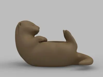 Otter Pot 3D print model