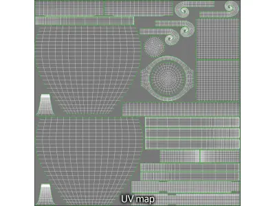 Decorative Amphora Free 3D model