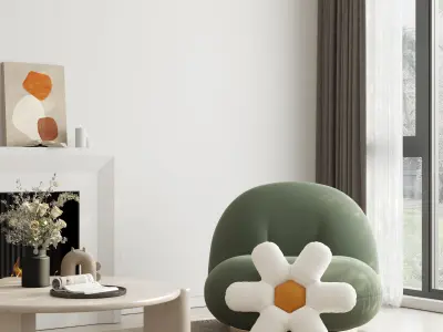 Modern residential indoor 3 d model 3D model