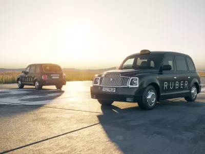 London Cab unbranded 3D model