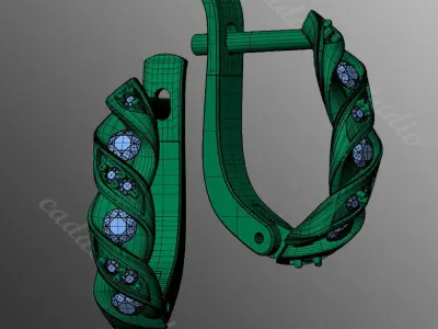 Earrings od82 3D print model