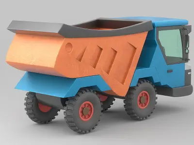 Cartoon Car Low-poly 3D model by asphyxiationdomain