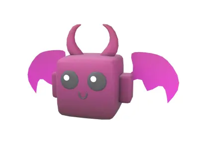 Devil Type Game Asset Pet Character v1 002 Low-poly 3D model