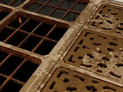 Jabbas Throne Room - Set 1 - Rancor Pit  1-6 scale Hottoys  Free 3D print model