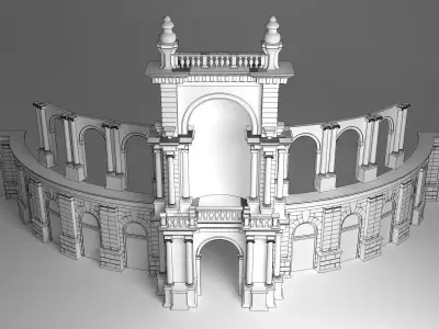 Semperoper Dresden 3D model