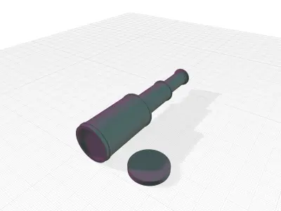 Whitford Decorative Telescope 3D model