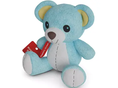 Cars and action games Stuffed Animal 3D model