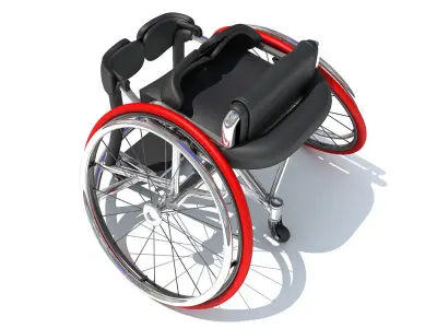 Sport Wheelchair 3D model