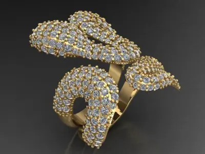 twist ring 3D print model