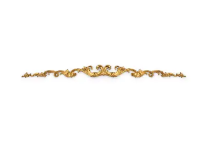 Classic carved decor ornament 408 3D model