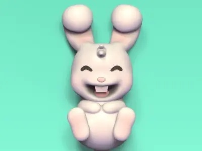 Bunny Laughing 3D print model