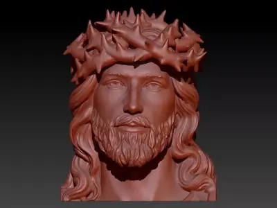 Jesus Head Pendant 3D print model buy