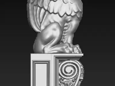 Corbel Decorative Dragon 3 3D print model