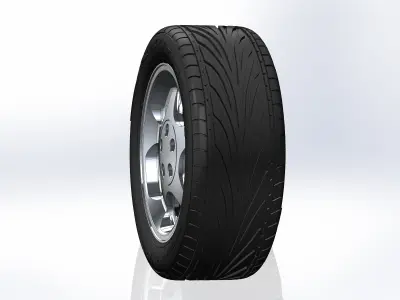 Wheel for scale model of Cobra version of american ponycar 1994 3D print model