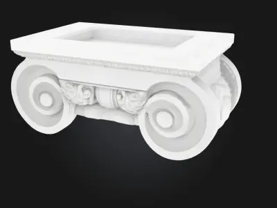Ionian Bench  Classical Elegance in Everyday Design 3D model