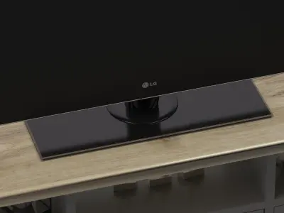 TV Stand SET LG Free 3D model