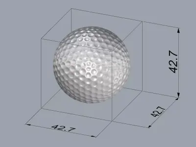 Golfball 3Dmodel 3D print model