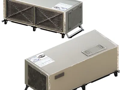 Chiller Low-poly 3D model